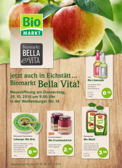 Biomarkt Bella Vita!