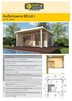 Außensauna BELLA 1