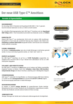 Der neue USB Type-CTM Anschluss
