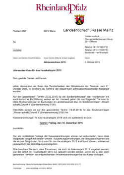 Jahresabschluss LHSK für das Haushaltsjahr 2015