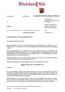 Jahresabschluss LHSK f&uuml;r das Haushaltsjahr 2015
