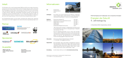 Energien der Zukunft 4. Jahrestagung Informationen