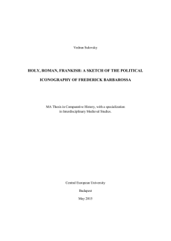 holy, roman, frankish: a sketch of the political iconography of