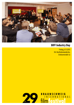 BIFF Industry Day - Creative Europe Desk Deutschland