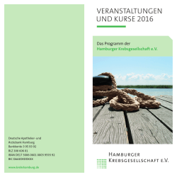 als PDF - Hamburger Krebsgesellschaft eV
