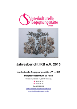 Jahresbericht IKB e.V. 2015