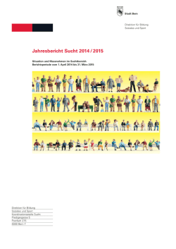 Jahresbericht Sucht 2014 / 2015