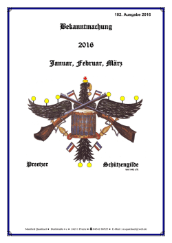 Gildezeitung 102. Ausgabe 2015-2016