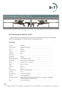 B&T Scharfschützengewehr APR308 Kal. .308 Win.