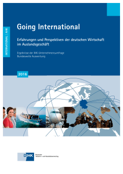 Going International - Deutscher Industrie
