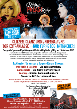 Glitzer, Glanz und Unterhaltung der Extraklasse -