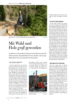 Wald & Frau - Jänner 2016 - Alpenholz Egger & Partner GmbH