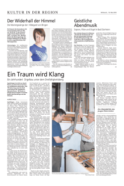Ein Traum wird Klang