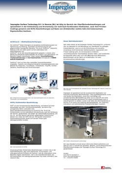 Impreglon Surface Technology B.V. in Deurne (NL) ist t&auml;tig im
