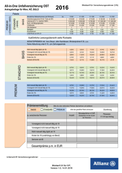 Blicktarif UV 2016 Ost