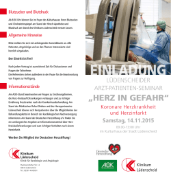Herz in GefaHr - M&auml;rkische Kliniken