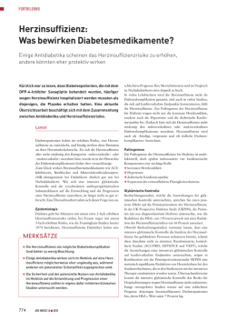 Herzinsuffizienz: Was bewirken Diabetesmedikamente?