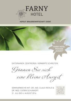 G&ouml;nnen Sie sich eine kleine Auszeit