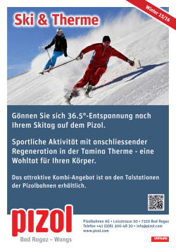 G&ouml;nnen Sie sich 36.5&deg;-Entspannung nach Ihrem Skitag auf dem