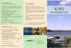 KIWI—Silvester 201 5 - KIWI Naturparkhotel am Dreier See