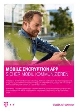 Flyer Mobile Encryption App