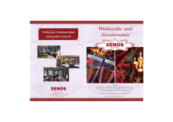 Weihnachts- und Silvestermenüs - Xenos