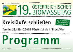 Kreisläufe schließen - Österreichischer Biomasseverband
