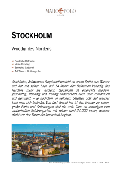 Stockholm - Studiosus