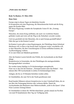 Die Rede von Hans Stutz