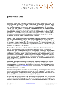 Jahresbericht 2015