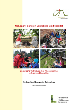 Naturpark-Schulen vermitteln Biodiversität