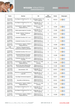 IHCC AKADEMIE WISSEN VERMITTELN - der IHCC