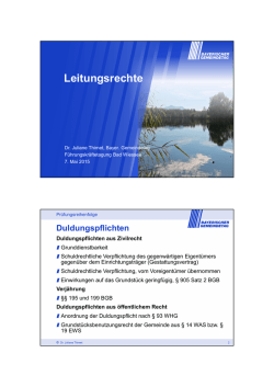 Dr. Thimet - Leitungsrechte