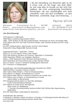 Pauline Ullrich - Galerie Klosterformat