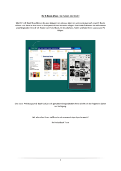 Ihr E-Book-Shop - Sie haben die Wahl!