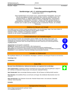 Betriebsanweisung (*)