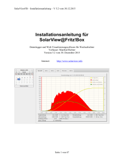 Anleitung - SolarView