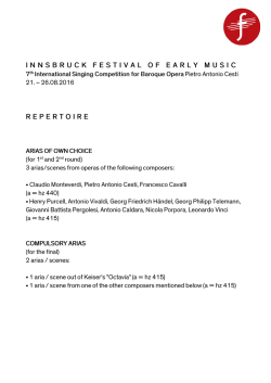 INNSBRUCK FESTIVAL OF EARLY MUSIC