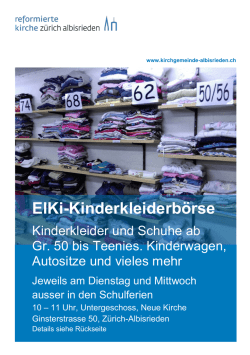 ElKi-Kinderkleiderb&ouml;rse - kirche