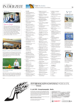 Das aktuelle ZEIT-Inhaltsverzeichnis als PDF