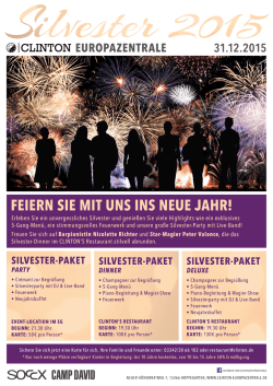 feiern sie mit uns ins neue jahr!