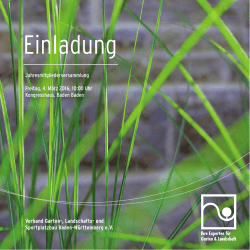 Einladung - und Sportplatzbau Baden