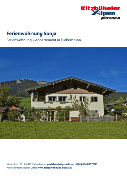 Ferienwohnung Sonja in Fieberbrunn