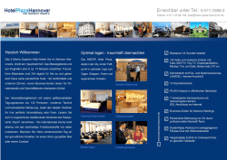 HotelPlazaHannover Erreichbar unter Tel.: 0-511-3388-0