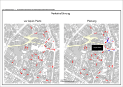 Verkehrsführung vor Aquis Plaza Planung
