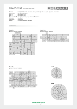 BRADSTONE Old Town Programm