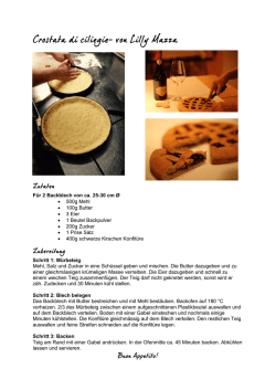 Crostata di ciliegie- von Lilly Mazza