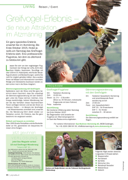 Greifvogel-Erlebnis &ndash;