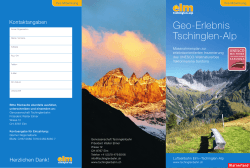 Geo-Erlebnis Tschinglen-Alp