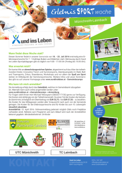 Erlebnis SPORT Woche - Münichreith